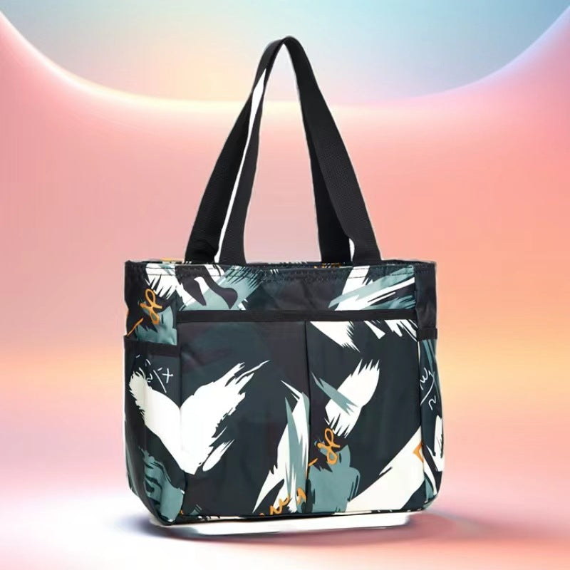 Stylische gestreifte Mehrfach-Tasche Karnz