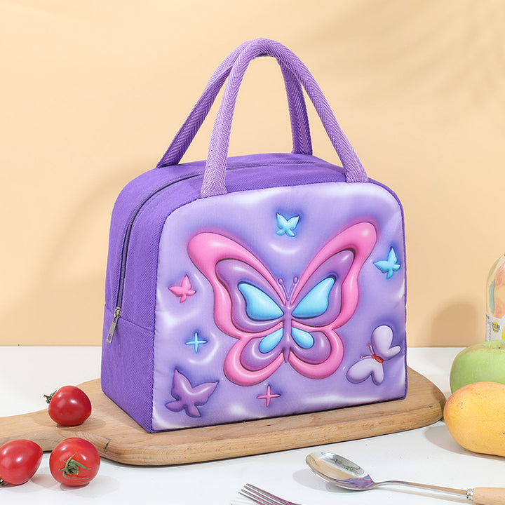 Isolierte Schmetterlings-Lunchbox Karnz