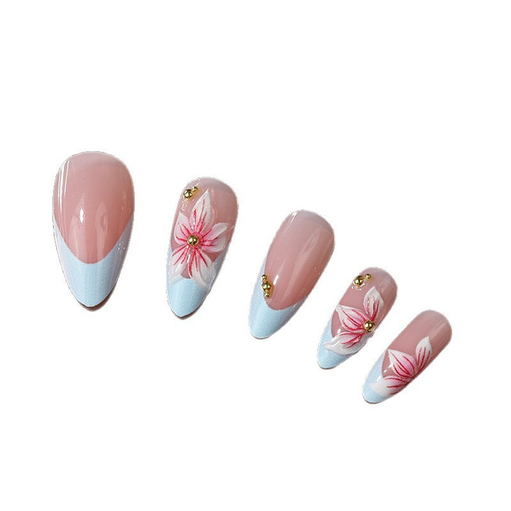 Floral Art Design Press-On Nagelset Karnz