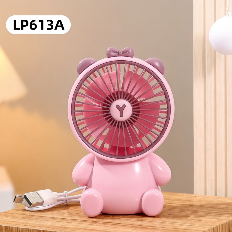 Damen Tragbarer USB Handventilator im niedlichen Tierdesign Karnz