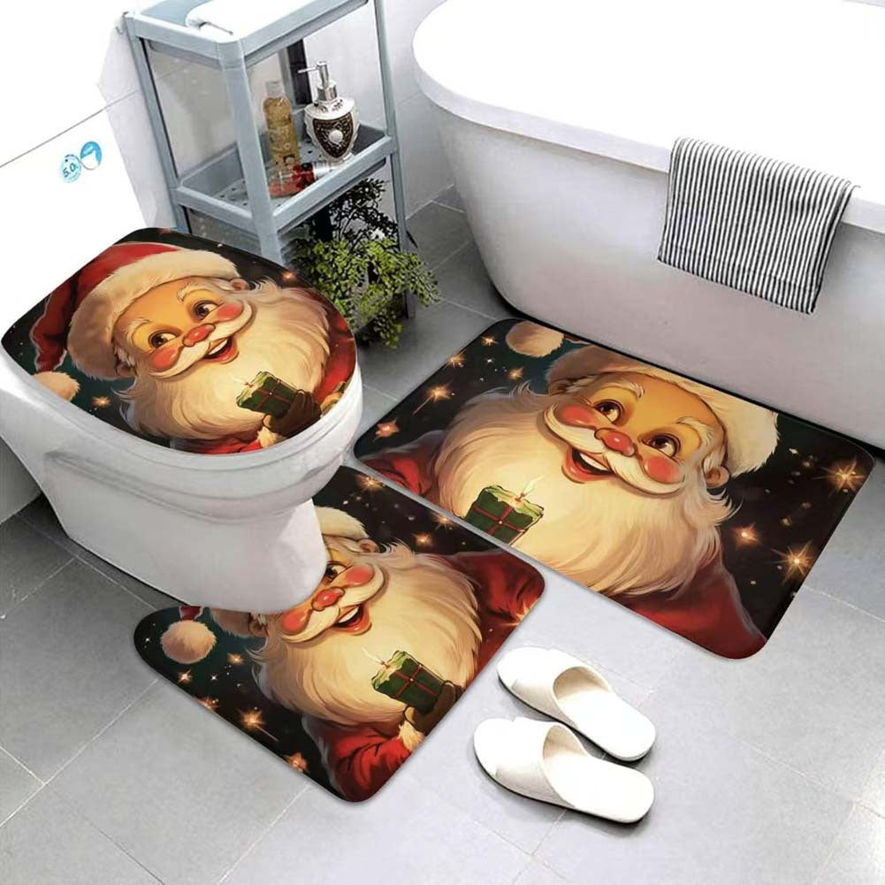Weihnachts-Themen Badezimmermatte Set