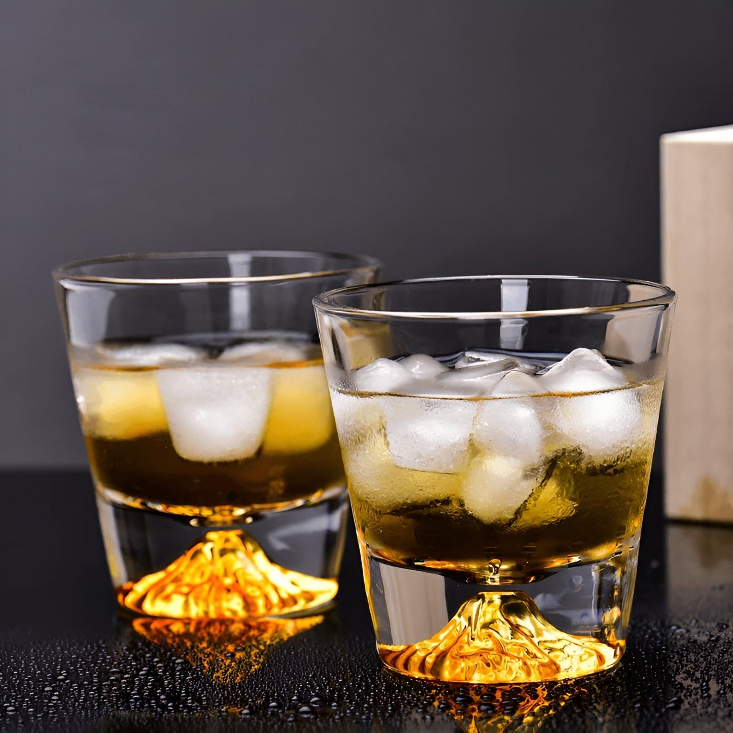 Whiskeygläser mit Mount Fuji Design – Elegantes Set für Kenner | Karnz