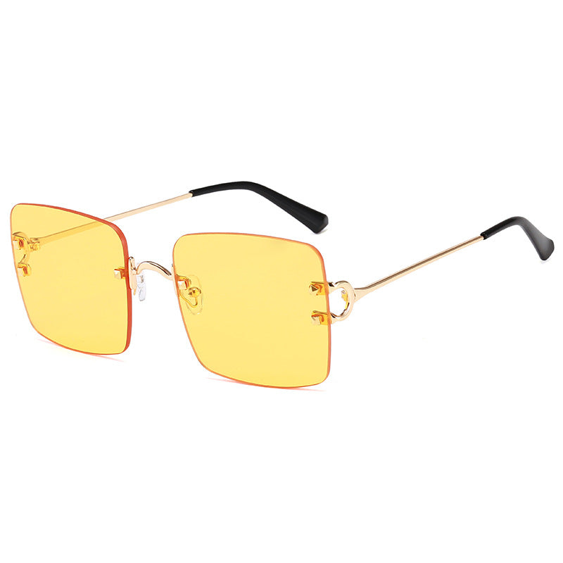 Damen quadratische Sonnenbrille mit elegantem Metallrahmen und robusten Gläsern Karnz