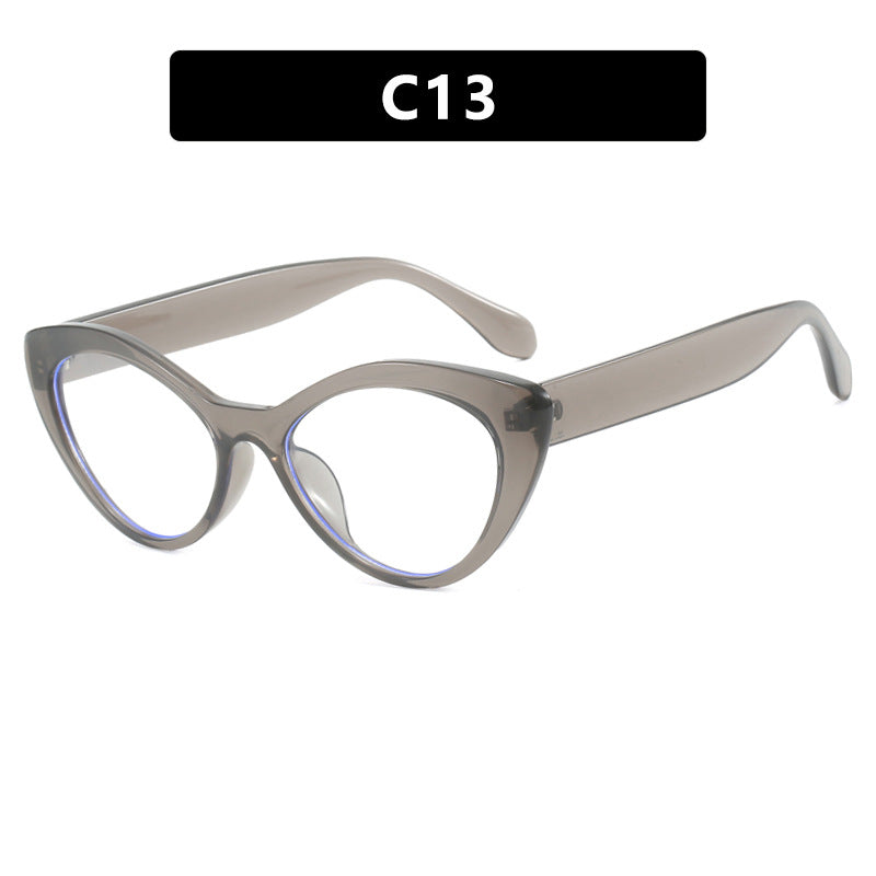 Damen kreative Cat-Eye Brille Karnz