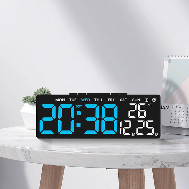 Digitaler Wetterwecker mit Großem Led-Display und Temperaturanzeige Karnz