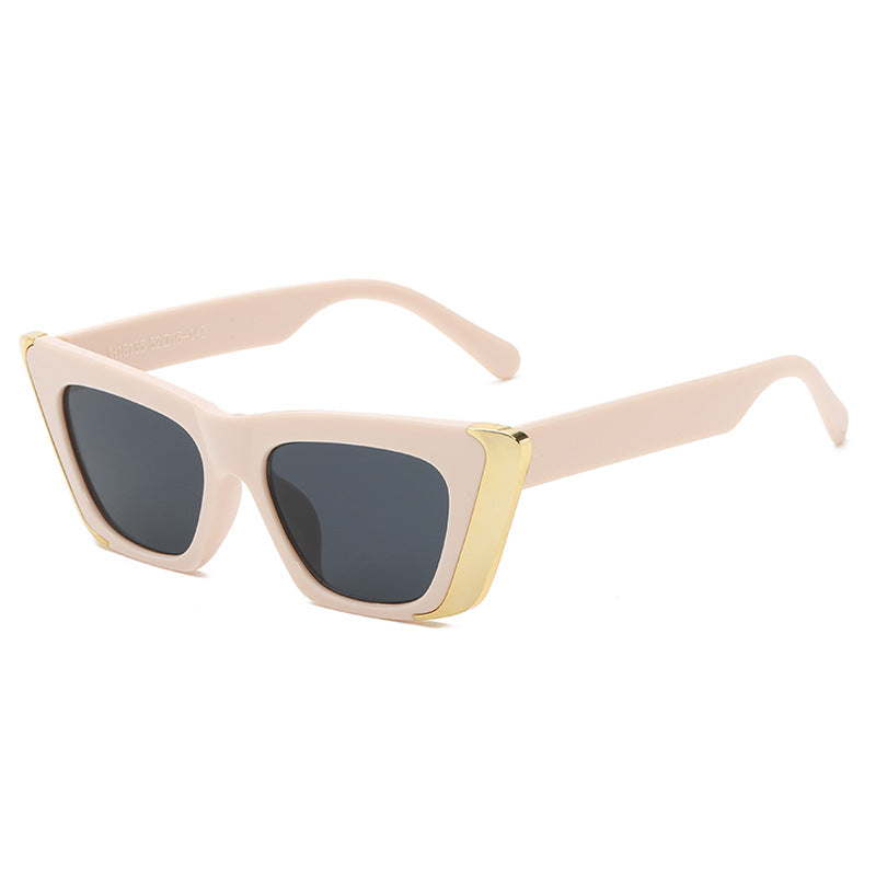 Damen modische Sonnenbrille mit eckigem Rahmen und luxuriösem Innenfutter Karnz
