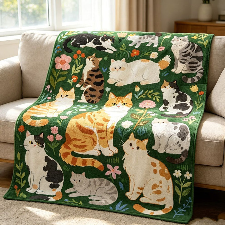Kat-Themen Kuschelfleecewurfdecke