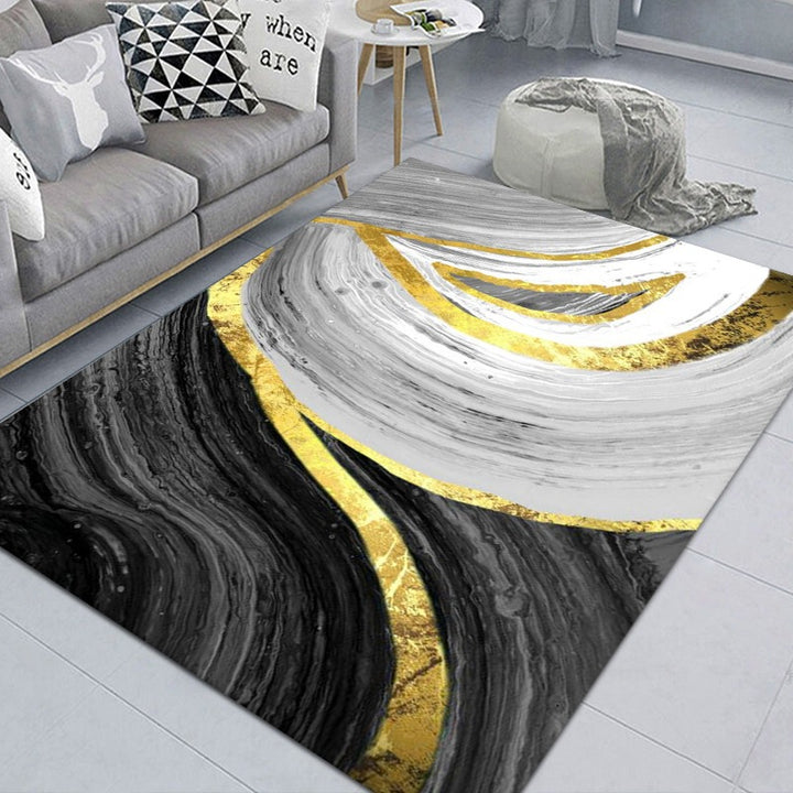 Luxuriöser geometrischer Designteppich