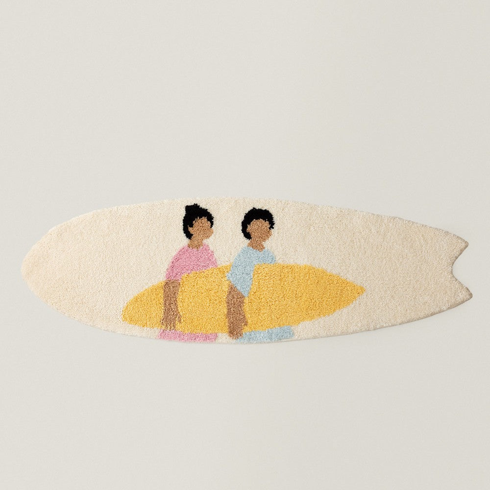 Surfboard-förmige dekorative Badematte Karnz