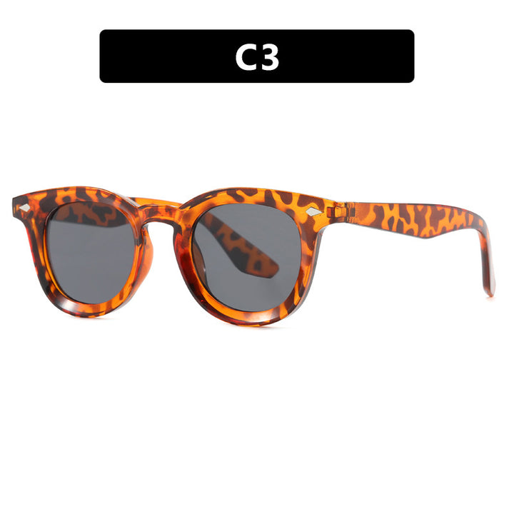 Damen modische Cat-Eye Sonnenbrille mit transparentem Rahmen Karnz