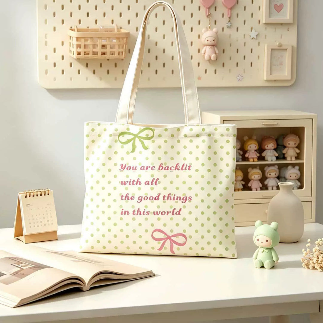 Canvas Tote Bag mit lustigem Grafikdesign