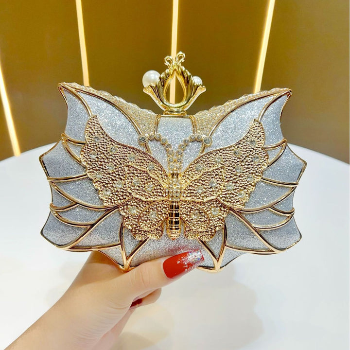 Schmetterlings-inspirierte Abend-Clutch