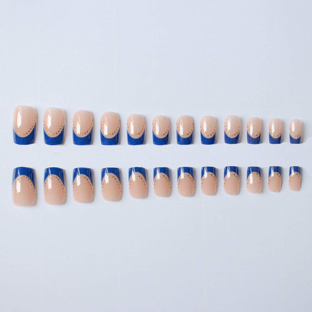 Elegantes French Tip Gel Nagel Kunst Kit