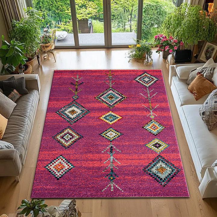 Bohemian geometrisches Muster Teppich Karnz