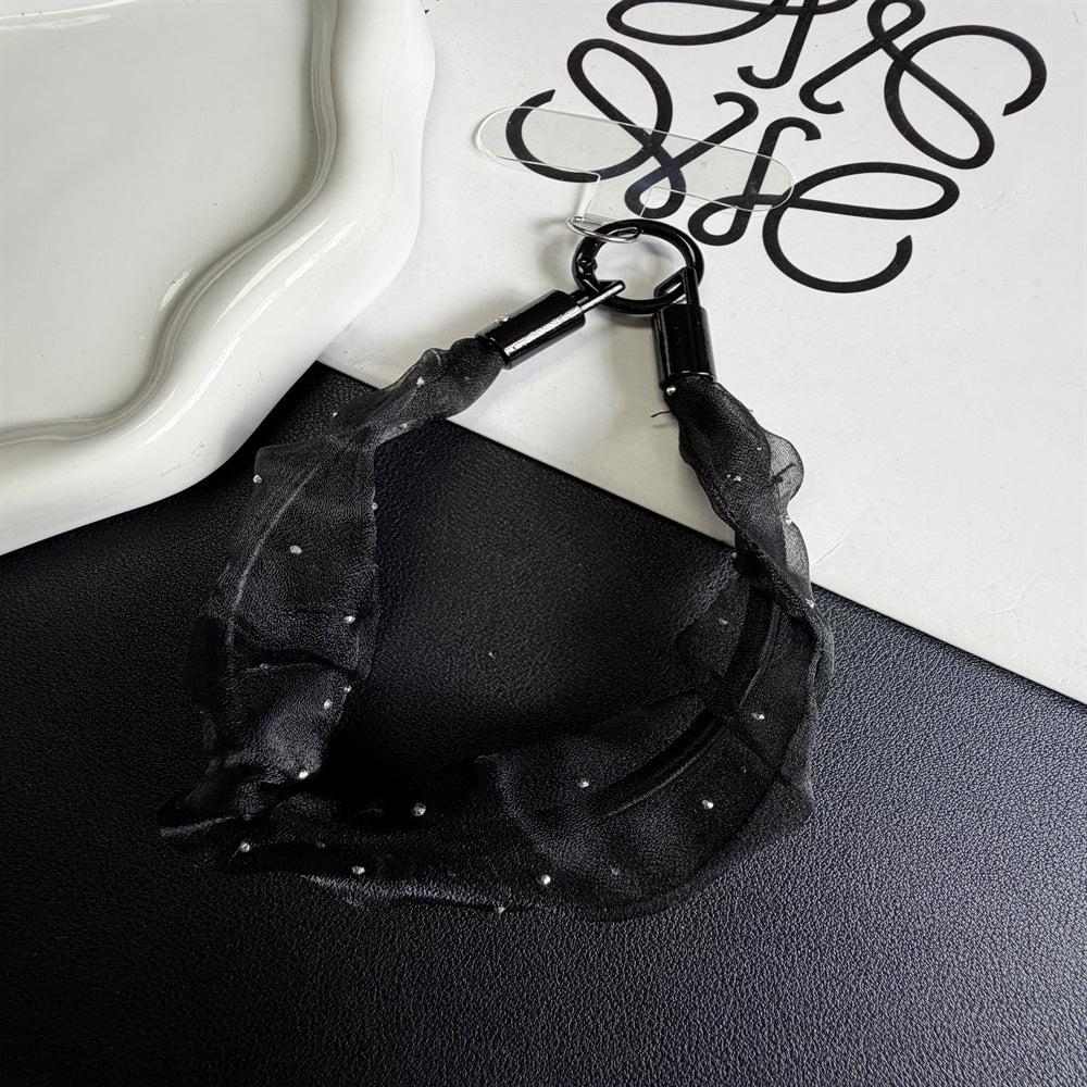 Dekorativer Chiffon Charm Schlüsselanhänger Karnz
