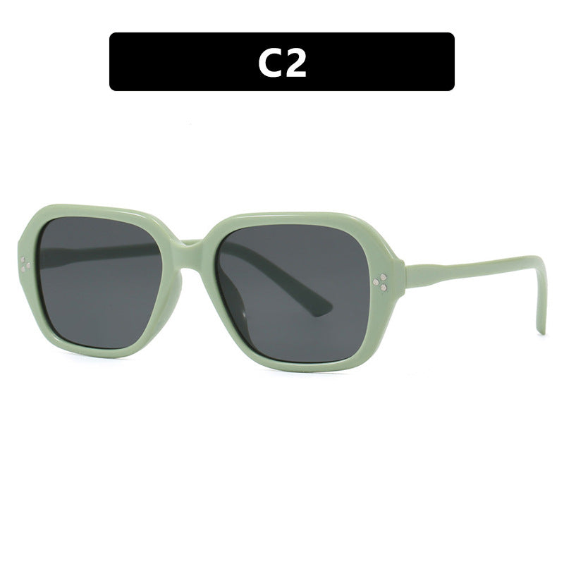 Damen stylische Sonnenbrille im trendigen Geometrie-Design Karnz