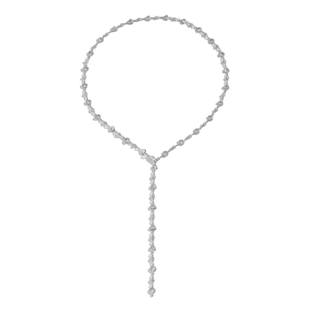 Herzförmiges Edelstein Choker Halskette Karnz