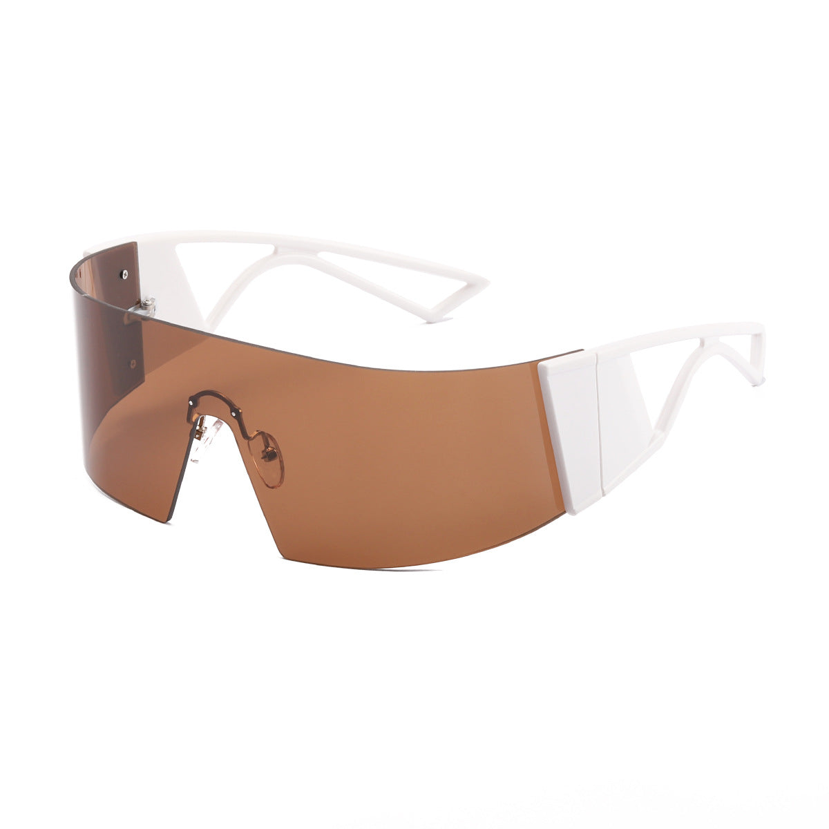 Damen sportliche Sonnenbrille im futuristischen Design Karnz