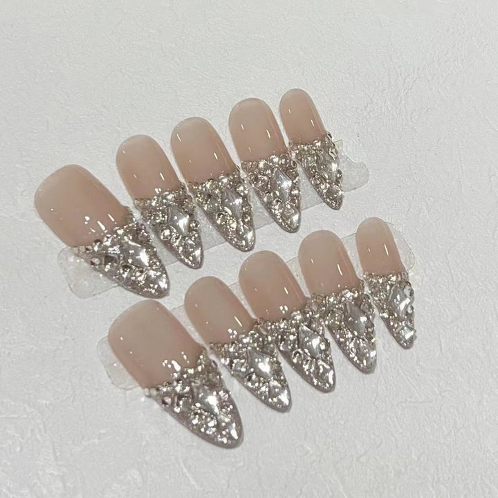 Rhinestone Stiletto Press-On Nail Set Karnz