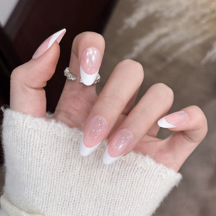 Elegante Ombre Druck-On-Nagelerweiterungen