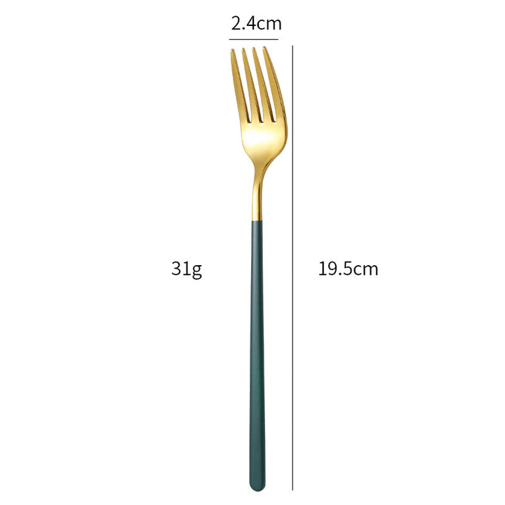 Elegante Edelstahl Essgabel mit Ergonomischem Griff Karnz