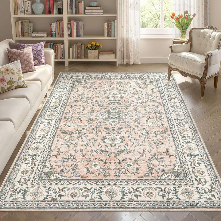 Vintage-inspirierter floraler Teppich