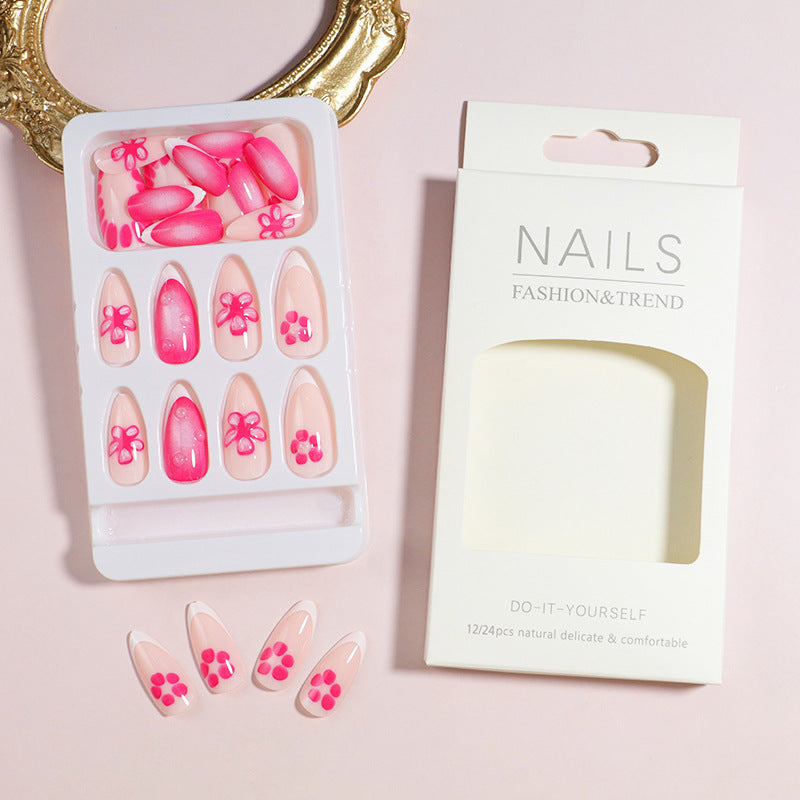 Premium Press-On Nail Set mit dekorativen Akzenten Karnz