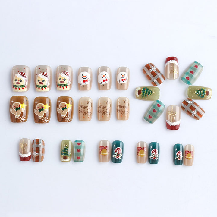 Weihnachtlich-Themen Druck-Nagelkunst Set Karnz