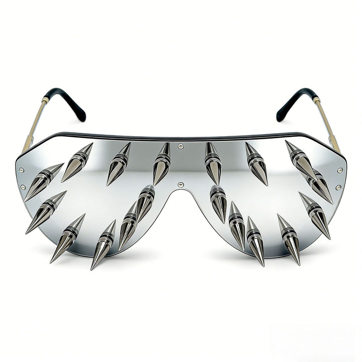Damen auffällige Design-Sonnenbrille mit Spikes Karnz