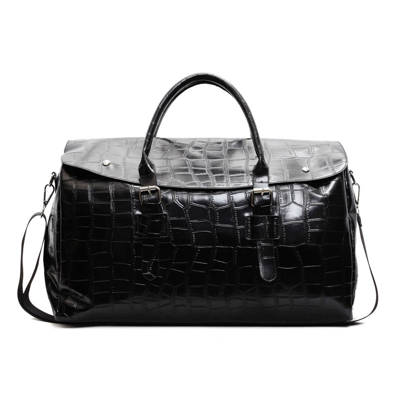 Krokodilstruktur Luxus Reise Duffle Tasche Karnz