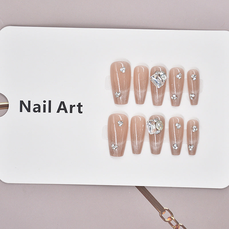 Luxuriöse mit Strass verzierte Nagelverlängerungen Karnz