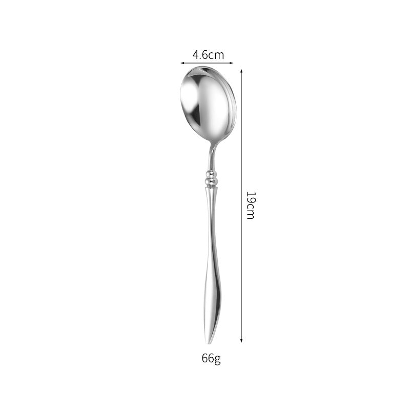 Elegantes Tafelmesser mit Feinem Wellenmuster Karnz