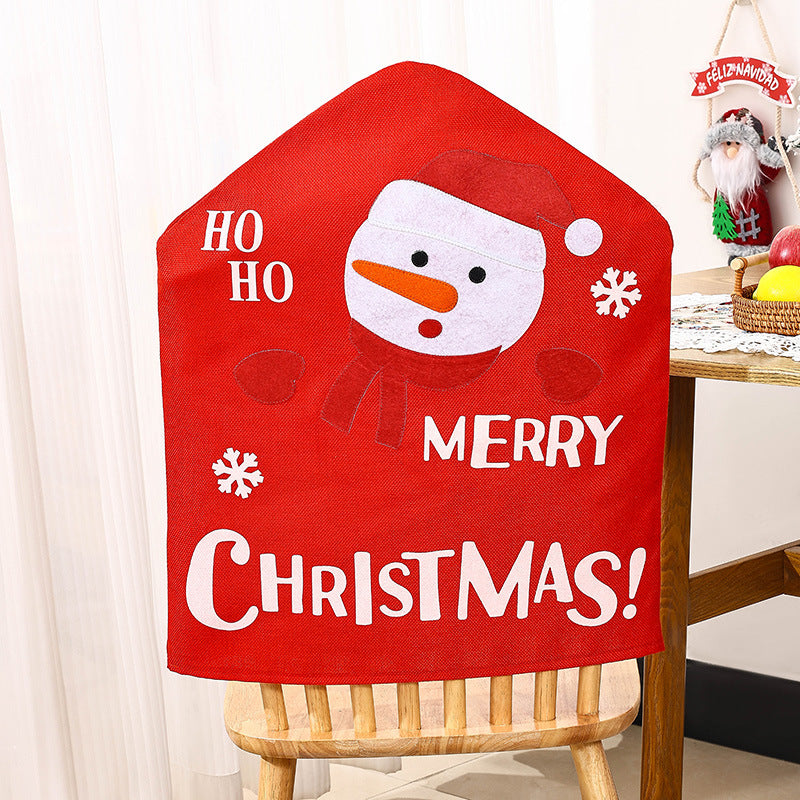 Festliche Stuhlüberzieher mit Weihnachtsmotiv Karnz