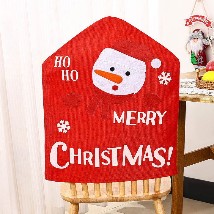 Festliche Stuhlüberzieher mit Weihnachtsmotiv Karnz