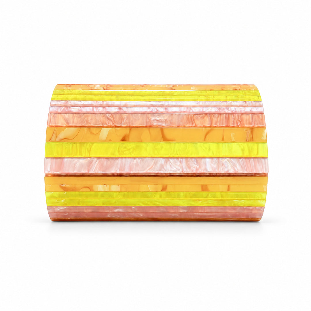 Künstlerische ovale Acryl-Clutch