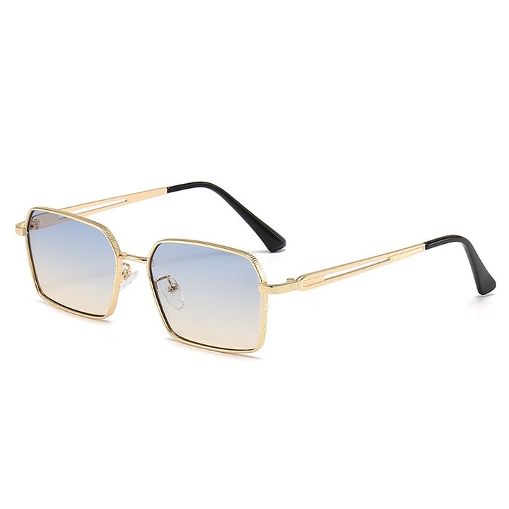 Damen quadratische Sonnenbrille mit minimalistischen Metallakzenten Karnz