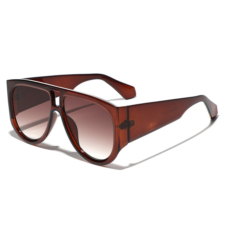 Damen modische Oversized-Sonnenbrille mit ergonomischem Rahmen Karnz