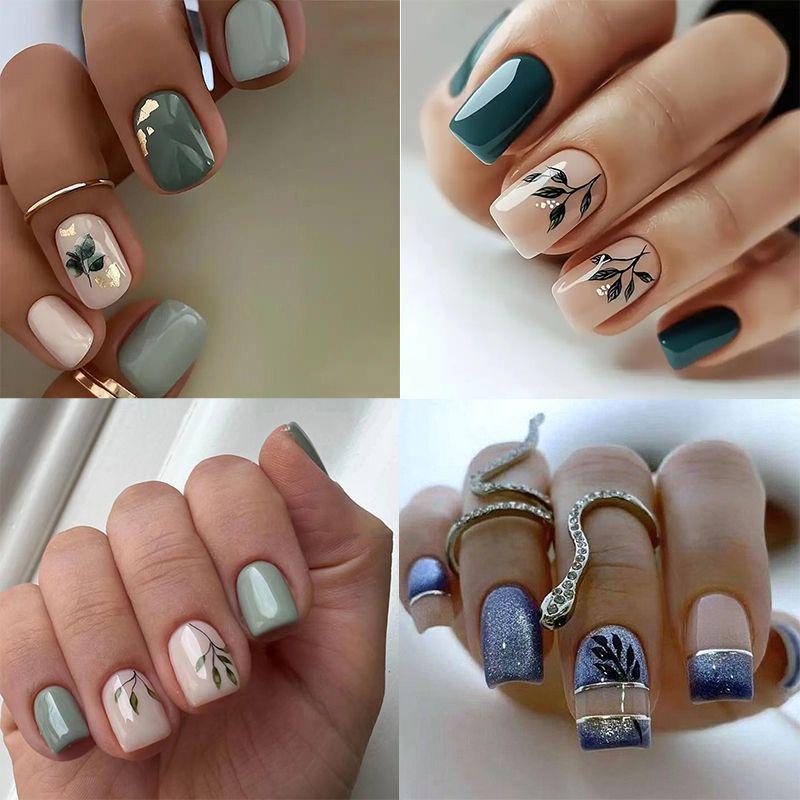 Elegantes Botanisches Nail Art Set Karnz