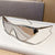Damen futuristische Oversized-Sonnenbrille mit markantem Design Karnz
