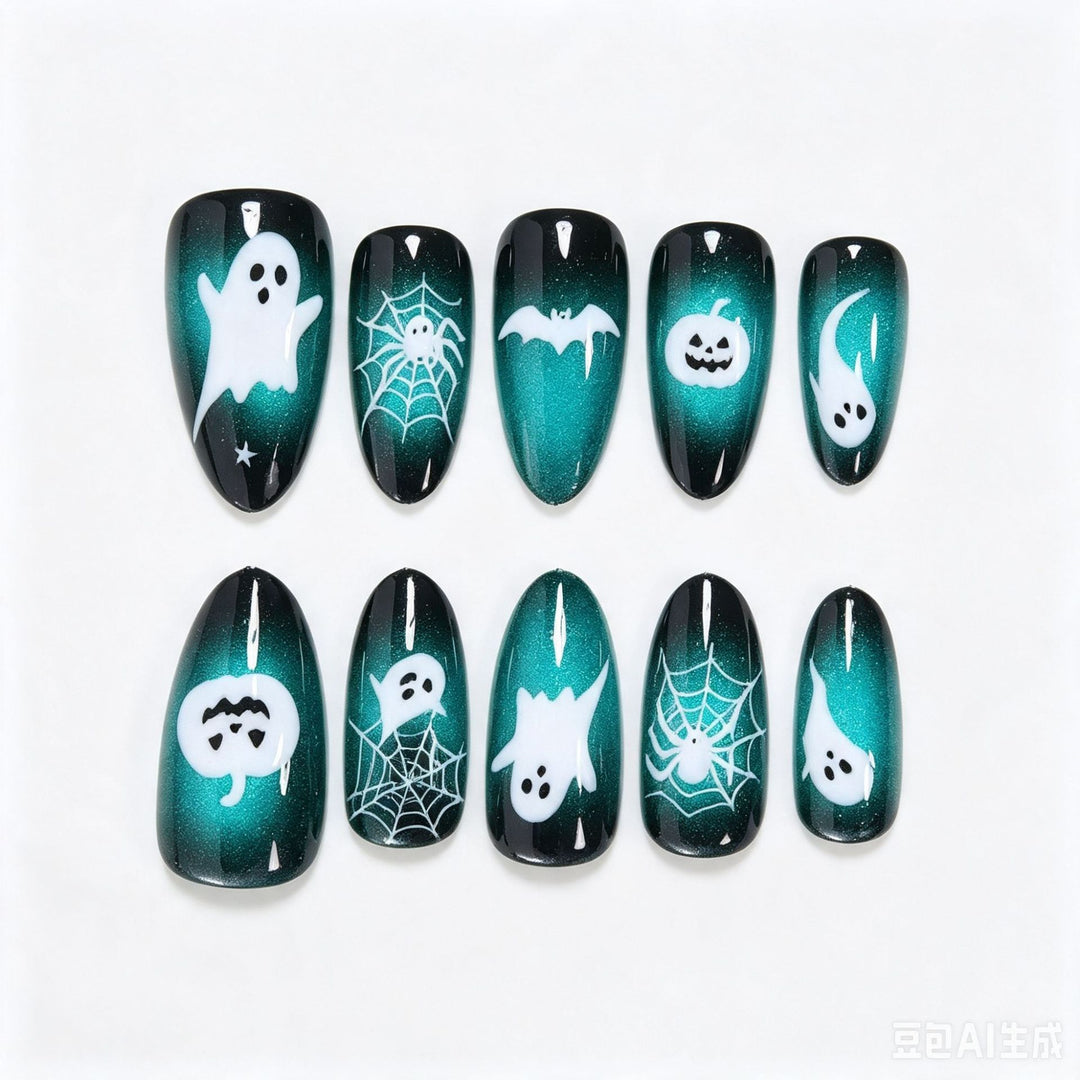 Halloween-Themen Press-On Nagelkunst Set Karnz