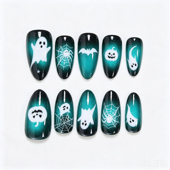 Halloween-Themen Press-On Nagelkunst Set Karnz