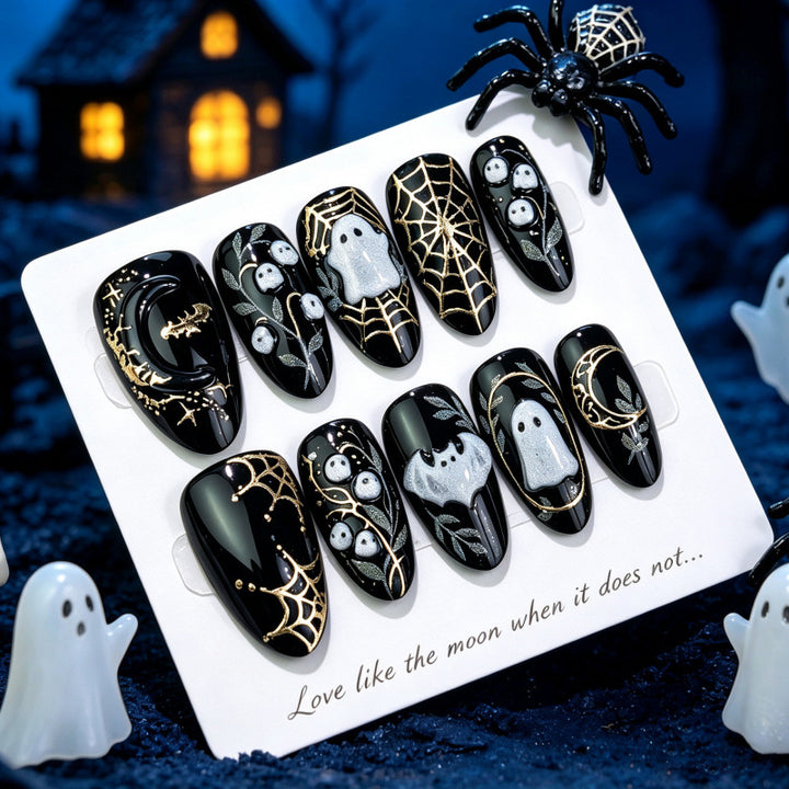 Halloween-Themen Press-On Nagelkunst