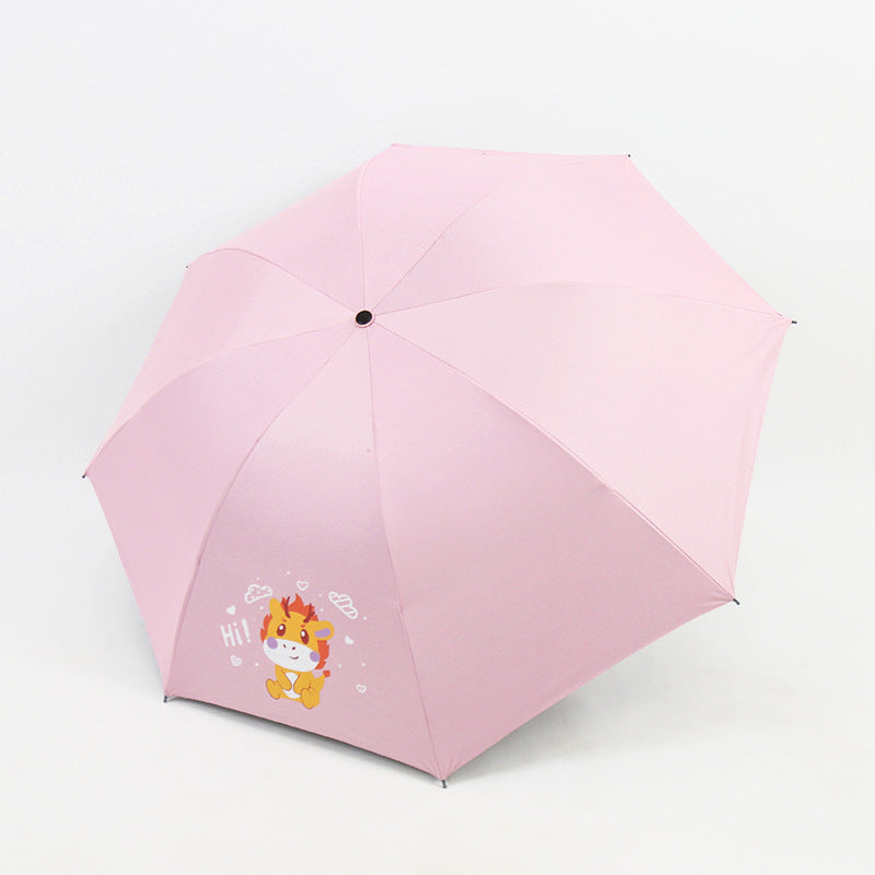 Damen Falt-Regenschirm mit lustigem Tierdesign Karnz
