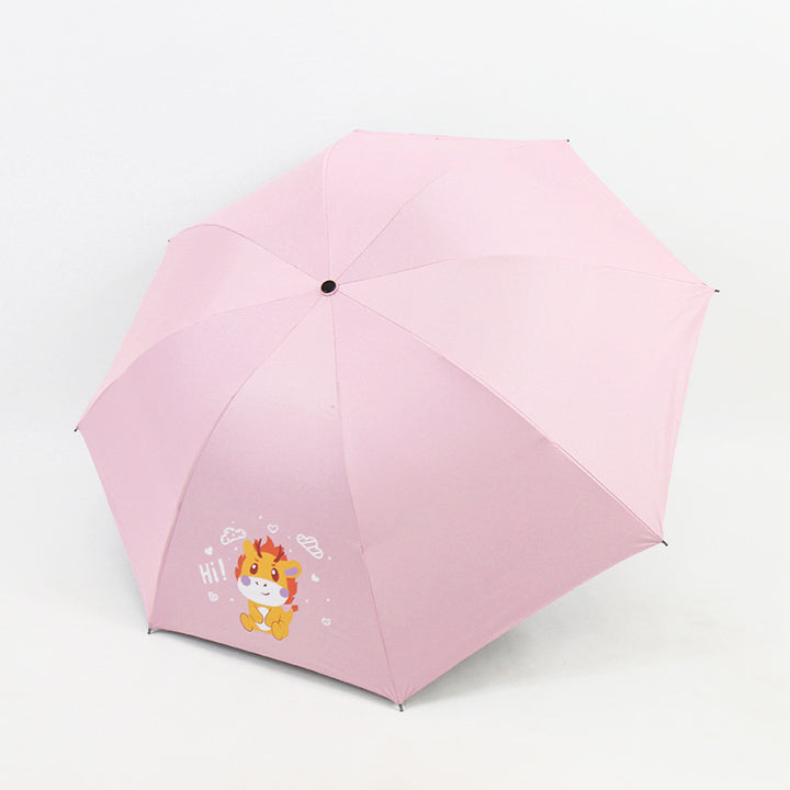 Damen Falt-Regenschirm mit lustigem Tierdesign Karnz