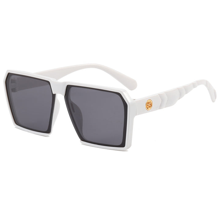 Damen Stylische quadratische Sonnenbrille mit kontrastierenden Gläsern Karnz