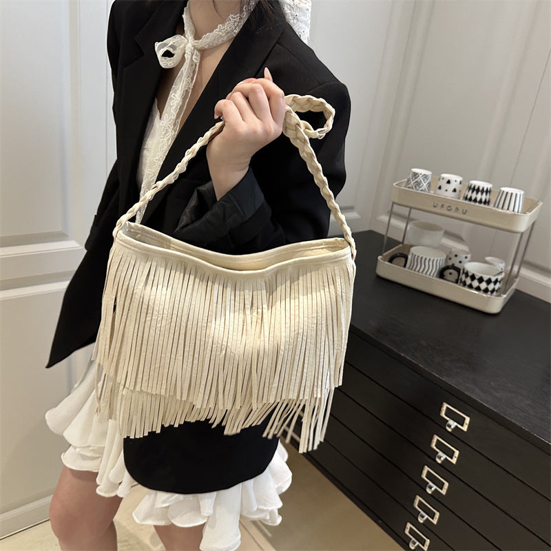 Bohemian Fransen Schultertasche Karnz