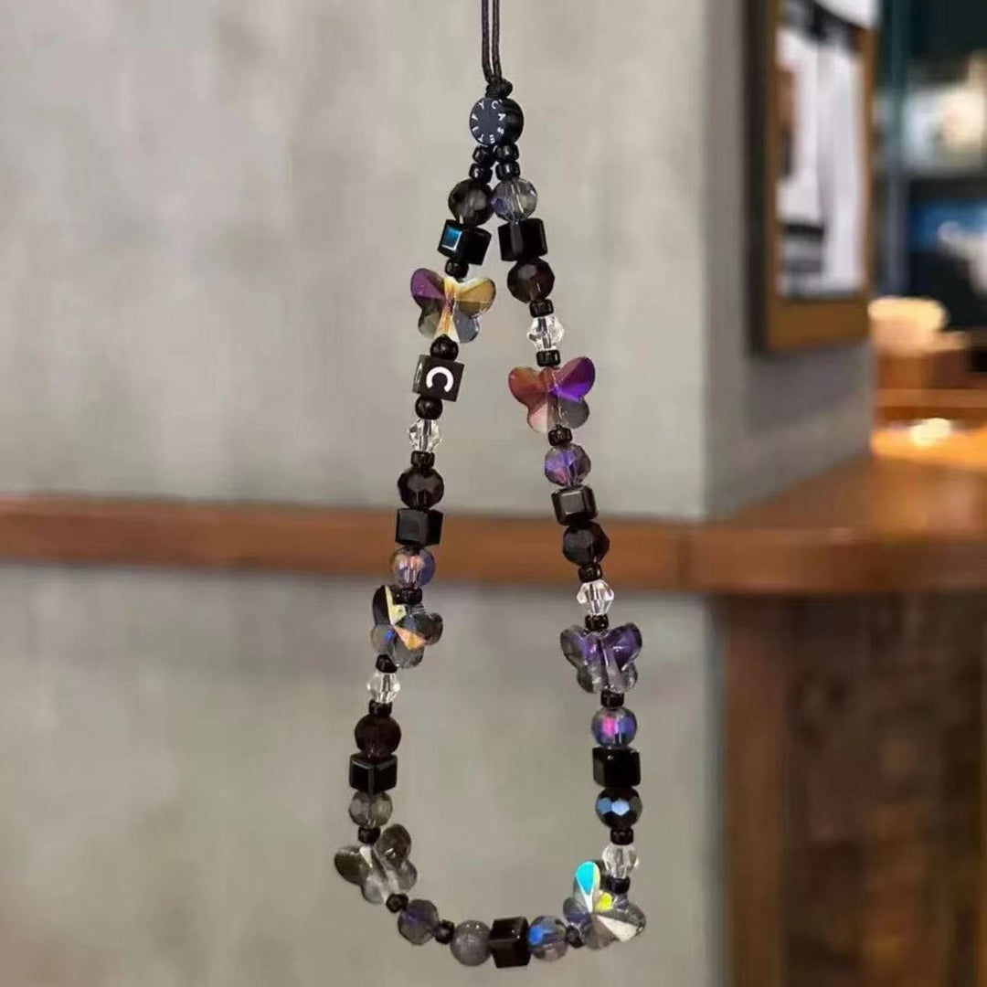 Künstlerische Schmetterling Perlen Handy Lanyard Karnz