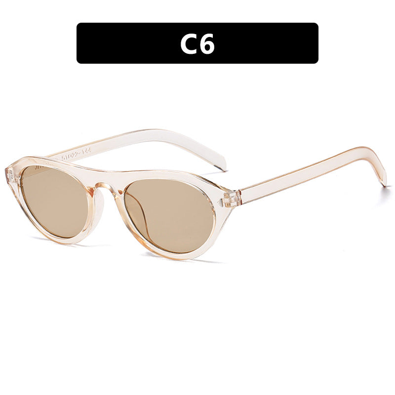Damen modische Sonnenbrille mit geschwungenem Rahmen und schützendem UV-Filter Karnz