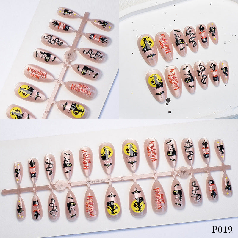 Halloween-Themen Press-On Nagelkunst Set Karnz