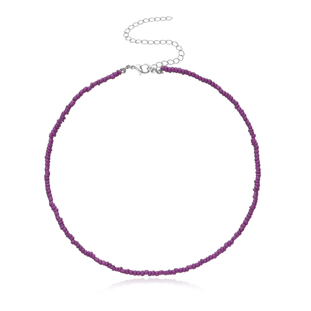 Buntes Perlen-Choker-Halsband Karnz
